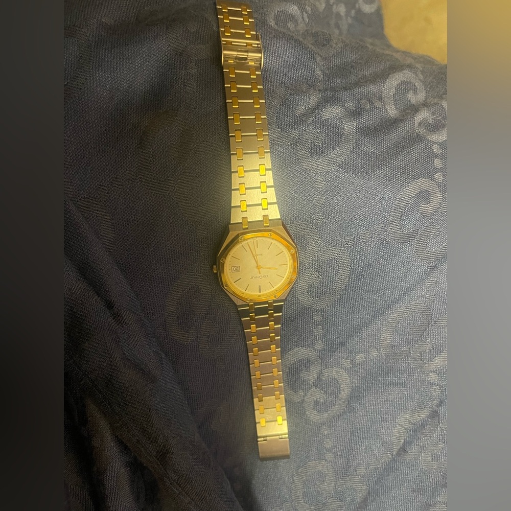 1976 DeCoeur Royal Oak Two-Tone Gold Stainless Steel Dress Watch